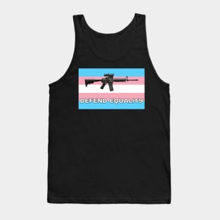 Defend Equality (Trans Flag)| First Amendment| Cool and Cute Stickers| T-Shirts Tank Top